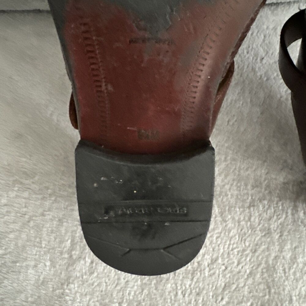 Men's Sz 9.5 Fisher Sandals Huaraches Brown Comfort Flex Closed Toe - Picture 12 of 13